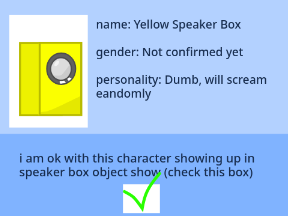 Yellow Speaker Box