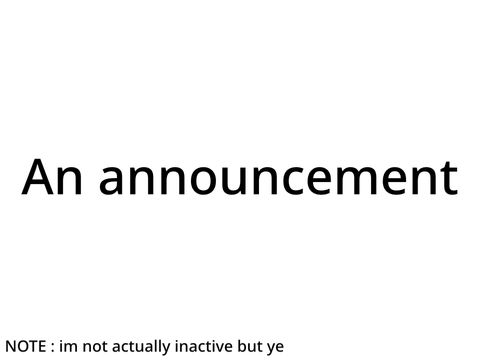 An announcement