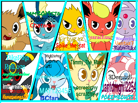 Sign your name beside ur favorite eeveelutions! remix remix remix remix remix remix remix r..… remix