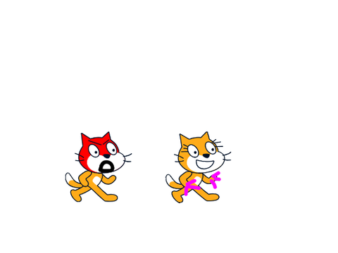 scratch cat gets mad at claw cat >:(