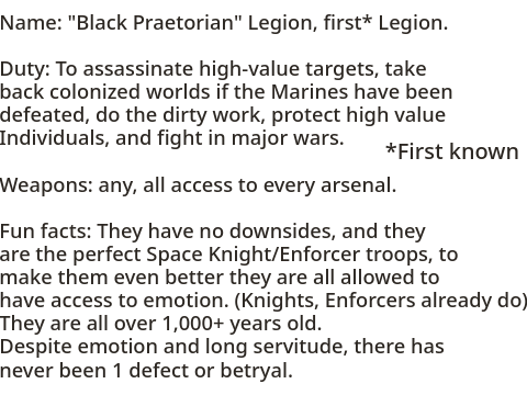 The Holy Autarch: Black Praetorian Legion