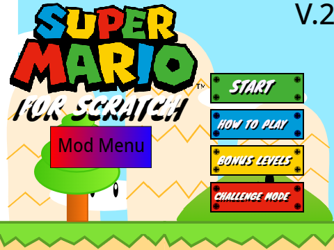 Super Mario For Scratch Mod Menu