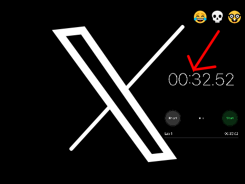 Goofy ahh new twitter logo speed art