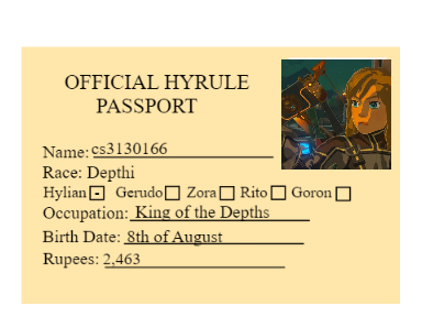 Official Hyrule Passport
