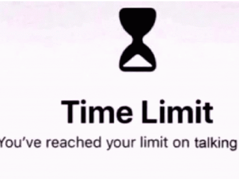You've reached your limit on talking