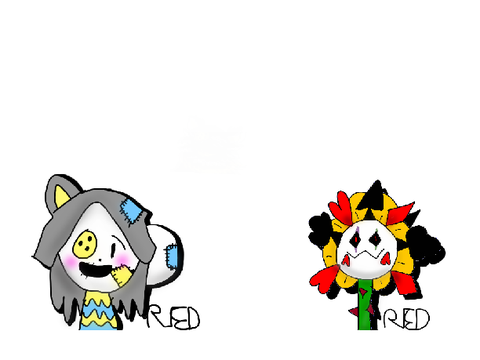 Deltarune: worlds inverted. Flowey and temmie