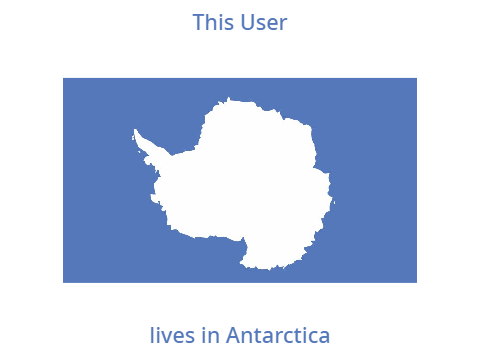 This User lives in Antarctica