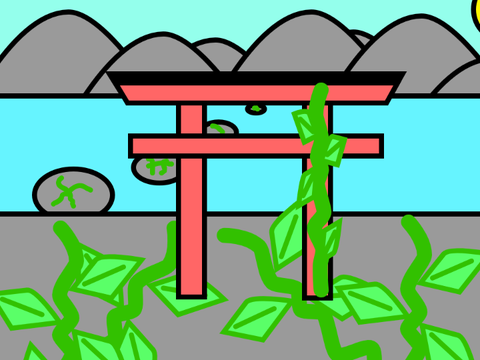 Japan Red Gates Parllax