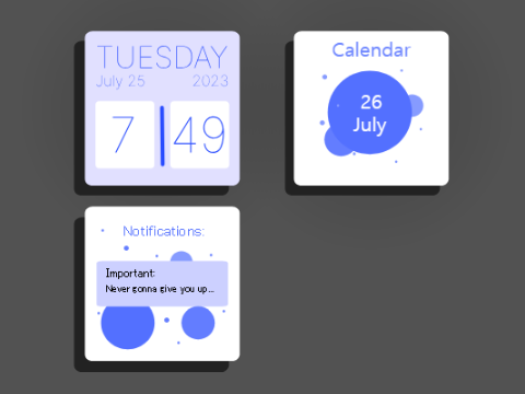 Widget Design ¦ Lumos OS themes!
