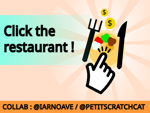 Click the restaurant (Collab : @iarnoave & moi/me)