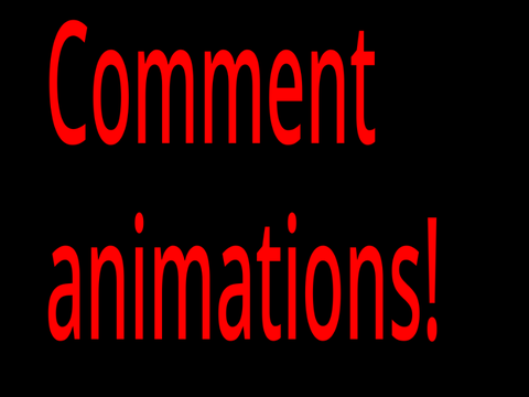 comment animations