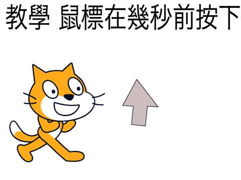 滑鼠在幾秒前按下＋