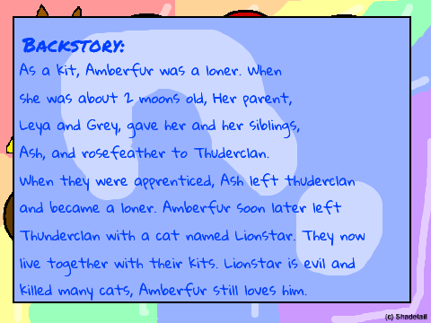 FREE Cat Bio Template-Amberfur