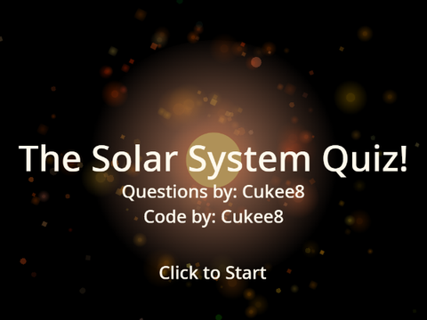 Solar System Quiz