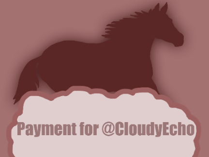 Payments for @CloudyEcho