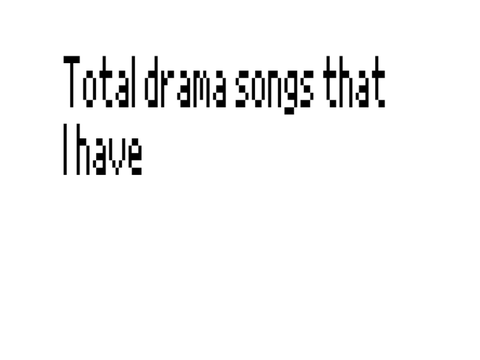 total drama world tour songs 
