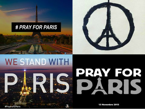 #PrayForParis #DownWithISIS