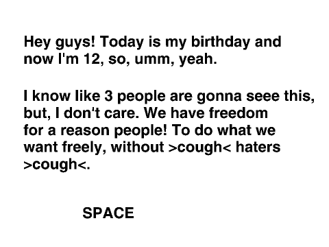 When Its Your Birthday...