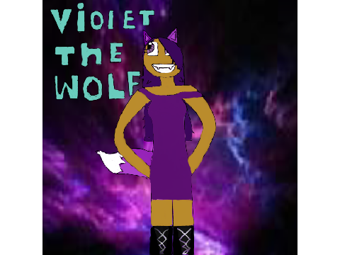 oc: violet the wolf (human-ish version)