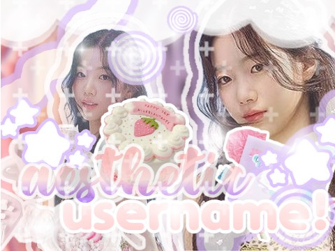 ᵔ ᵕ ᵔ˶ aesthetic username!! ୧