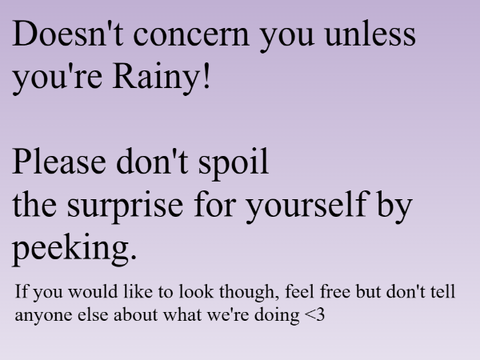 Doesn't Concern Anyone but Rainy