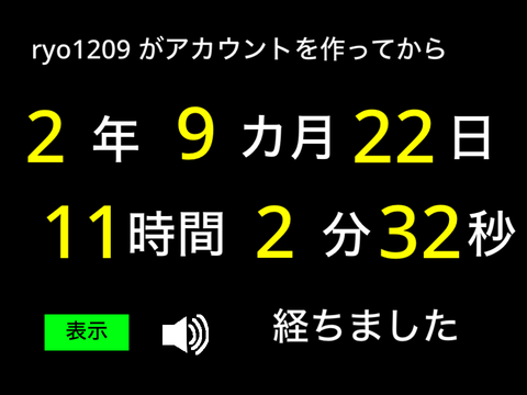 ryo1209 がアカウントを作ってから