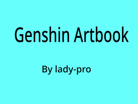 My genshin artbook