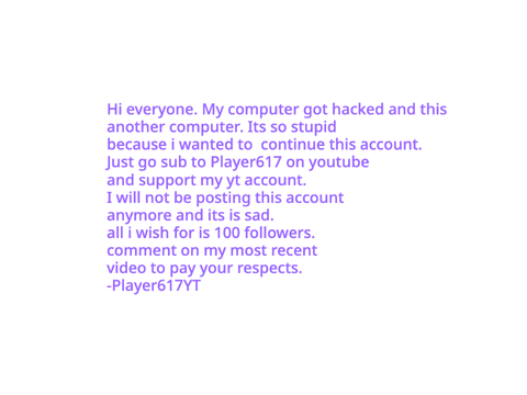 My last project... (PLEASE READ)