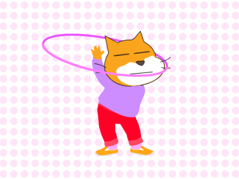 Hula Hoop Scratch Cat
