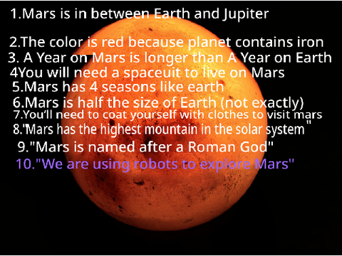 10 Mars Facts