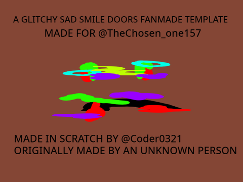 A Glitchy Sad Smile; DOORS Fan Made Entity