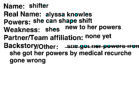 SuperHero RPG template! remix