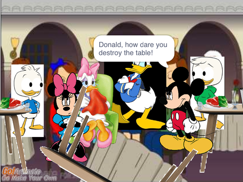 Donald Misbehaves At Breakfast