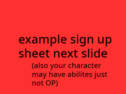 Object Outbreak sign ups!