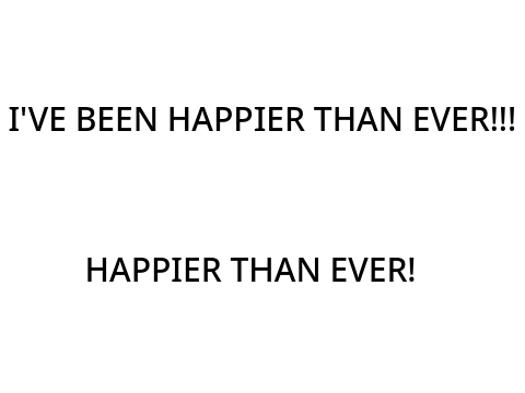 Happier Than Ever -Cover