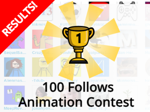 100 follows Contest Results! #All #Games #Art #Results #Trending #Popular
