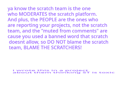 for the people who think scratch team is toxic: