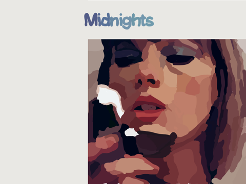Taylor Swift Midnights Cover Art