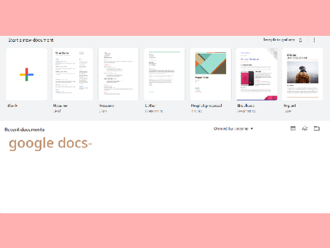 Aesthetic Google doc !
