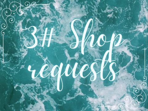 ︵ ✧ . 3# Shop Requests <3 ⺌