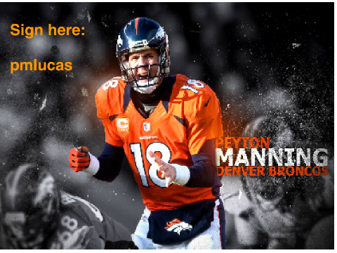 Sign here if you're a Dever Broncos Fan
