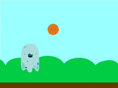 Ghost levitating Basketball 