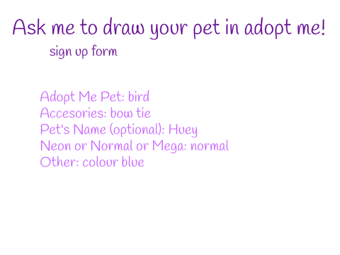 I will draw your Adopt Me Pets! remix