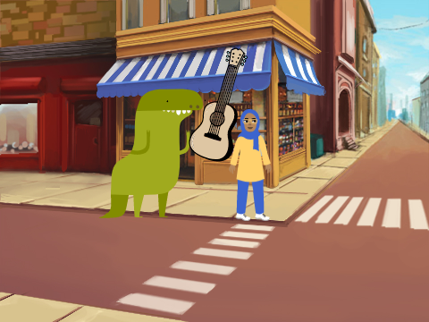 Dino gets something