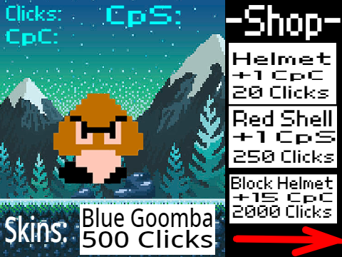 Goomba Clicker V2.0.0 -- #all #games #clicker #trending #featured #viral #art #music #goldishsilver