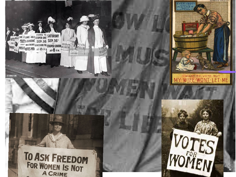 Suffragette banner copy