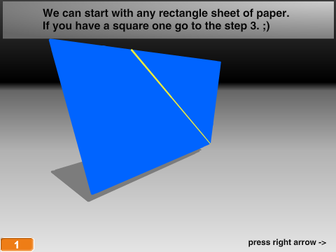 3D origami tutorial - Pig