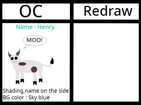 Give me your OC and ill redraw it (READ DESC) remix