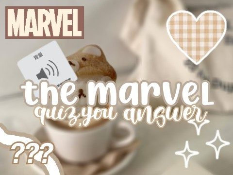 ◌ The Marvel Quiz, Answered by Dis Freak XD ◌ remix