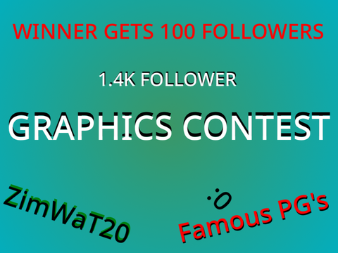 (EXTENDED)1.4K Follower Contest! (WINNER GETS 110+ FOLLOWERS)